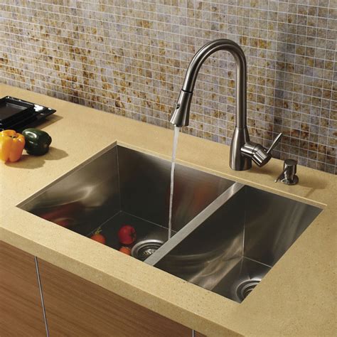 Needless to say, they are perhaps among the best types of kitchen sinks out there. VIGO Undermount Stainless Steel Kitchen Sink, Faucet and ...
