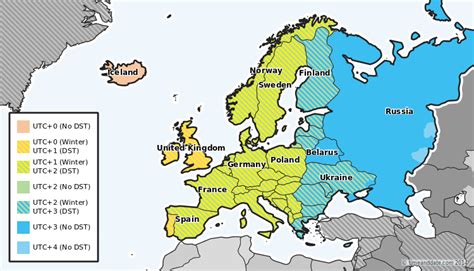 Time Zones And Dst In Europe