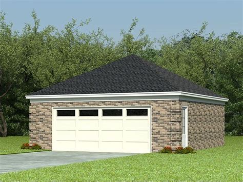 006g 0036 Double Garage Plan With Hip Roof Garage House Plans
