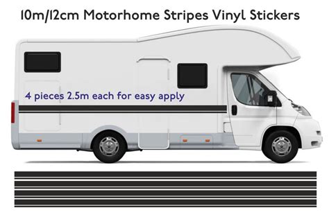 Motorhome Vinyl Stripes Graphics Stickers Decals Camper Van Rv Caravan