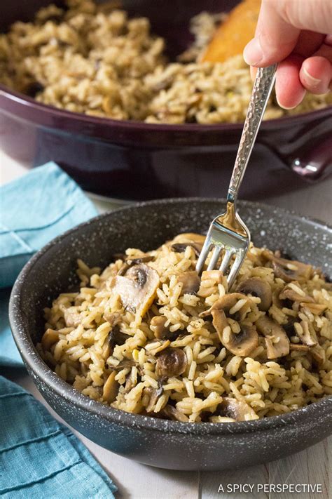 Mushroom Rice Pilaf A Spicy Perspective