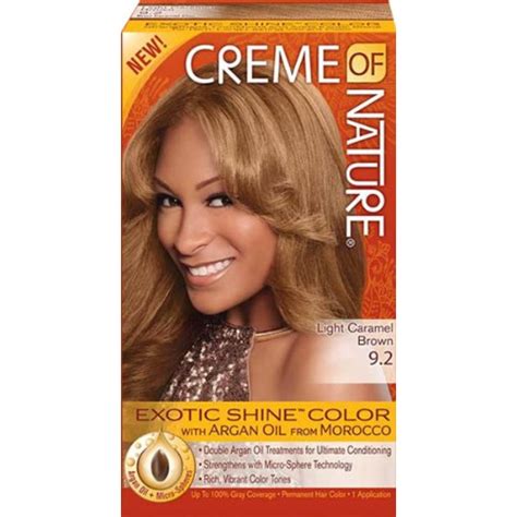 Creme Of Nature Exotic Shine Color With Argan Oil Light Caramel Brown