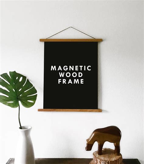 Magnetic Wooden Poster Hanger Frame Large Department Of Brewology