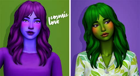 Berryconfetti Cosmic Love Hair By Kismet Sims Love 4 Cc Finds