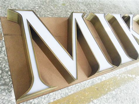 Brushed Stainless Steel Letters