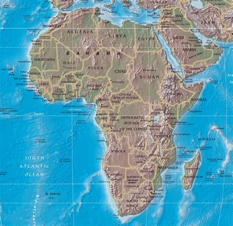 Maps Of Africa And African Countries Political Maps Administrative And Road Maps Physical