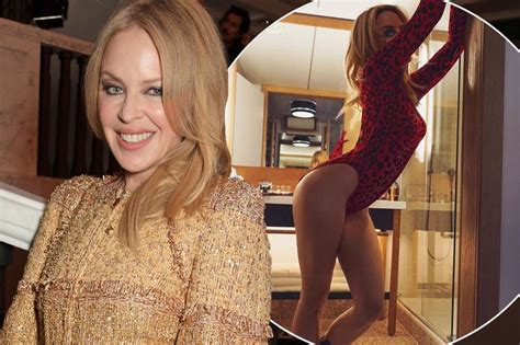 Kylie Minogue 51 Poses Seductively In Skimpy Leotard And Cowboy Boots