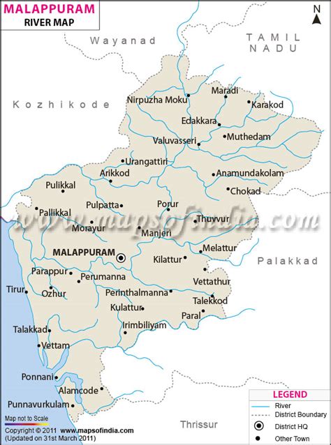 Its forests, culture, temples, and more! Malappuram River Map