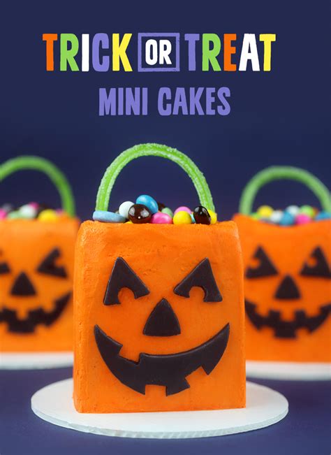 Trick Or Treat Mini Cakes
