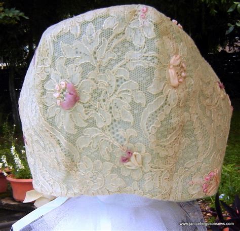 Embroidered Lace Bonnet Janice Ferguson Sews