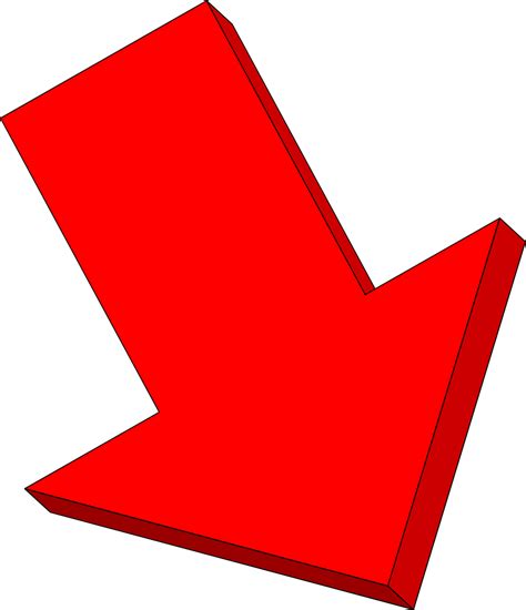 Red Arrow Pointing Down Clipart Best