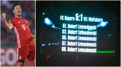 Immer wieder war er zum abschluss gekommen, immer wieder. Lewandowski: Neun Minuten, fünf Tore, vier Weltrekorde ...