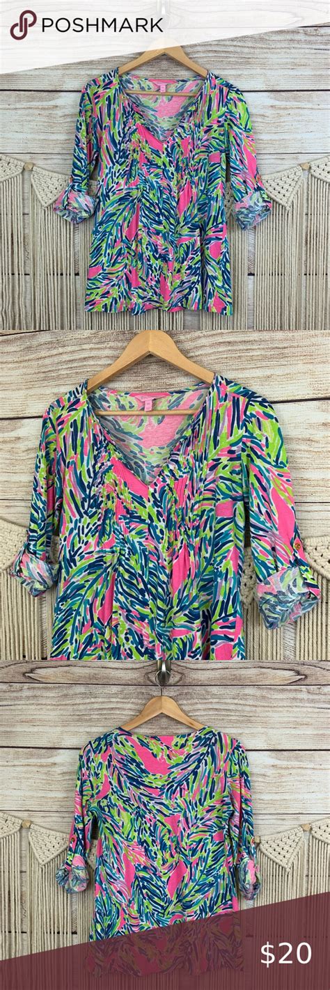 Womens Lilly Pulitzer Blouse Size Xxs Excellent Pre Loved Condition
