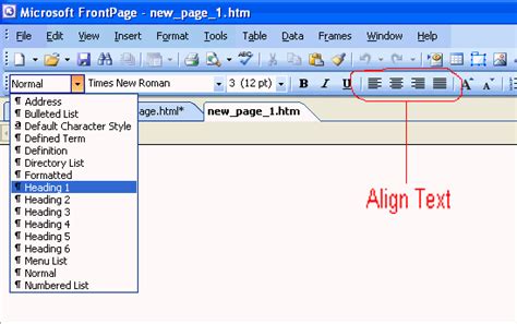 A Frontpage 2003 Tutorial