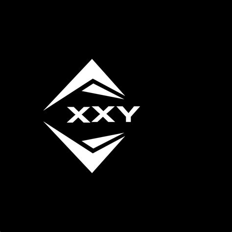 Xxy Abstract Monogram Shield Logo Design On Black Background Xxy