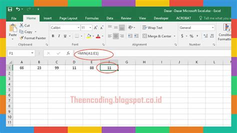 Belajar Dasar Dasar Microsoft Excel Sampai Mahir