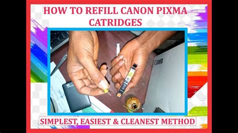 How to refill canon ip2770 ink cartridge cara mengisi refill tinta pada catridge printer agar tangan tidak kotor dan belepotan. How to Refill Canon Cartridge - YouTube