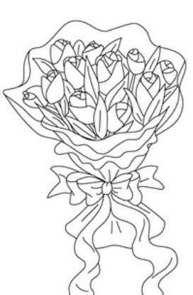 Un disegno di fiori da colorare adatto ai bimbi più piccoli. Disegni da colorare per la Festa della Mamma (Foto 38/40) | Tempo Libero PourFemme