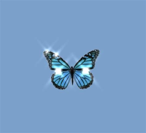 Blue Monarch Butterfly Aesthetic Aesthetic Butterfly Horizontal
