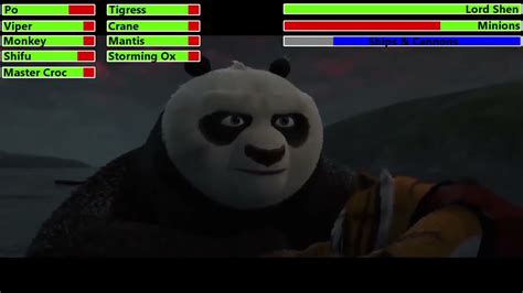 Kung Fu Panda 2 2011 Final Battle With Healthbars 22 Youtube