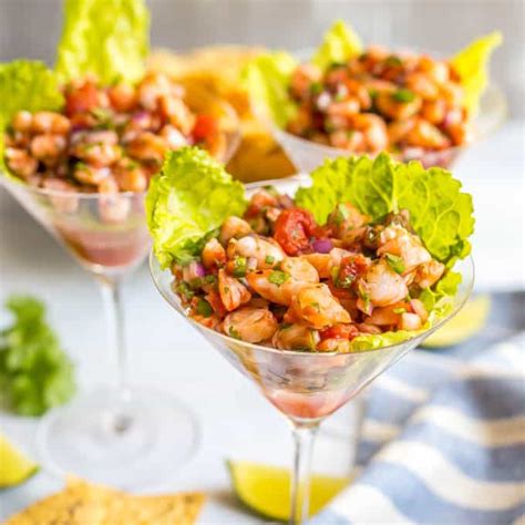 All healthy shrimp appetizer recipes. Shrimp martini appetizer - Family Food on the Table