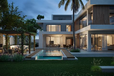 Sw White Modern Villa In Qatar On Behance