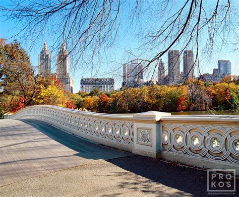 View Of Bow Bridge In Autumn Central Park Fine Art Photo By Andrew