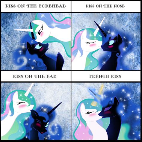 Luna And Celestia Kissing Chart My Little Pony Comic My Little Pony