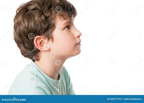 A Portrait Of A Kid In Profile Stock Photo Image Of Teenager People