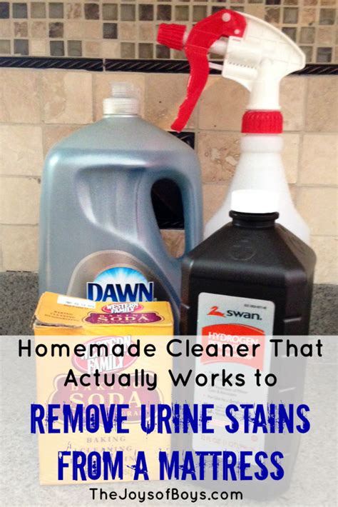 the simplest way to remove urine stains from a mattress