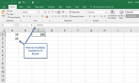 How To Multiply Numbers In Excel