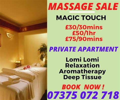 massage sale special offers treat yourself magic hands apartment in