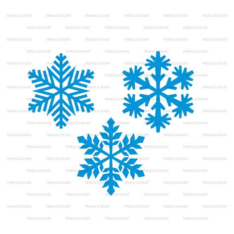 Snowflakes Cut Files For Cricut Eps Svg Pdf Png Dxf Etsy