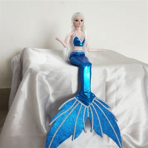60cm Mermaid Princess Handmade Bjd Fashion Dolls Clothes Dress Doll Diy