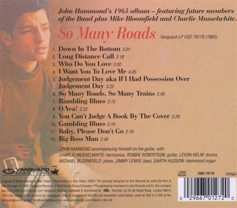 So Many Roads John Hammond Cd Album Muziek Bol