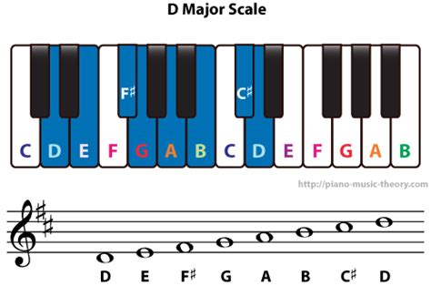 Diatonic Chords Of D Major Scale Piano Music Theory