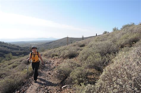 Arizona Hiking Ridgeline Hike Above The Verde River Valley