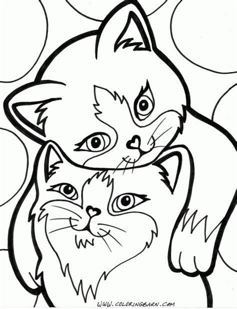 Calico Cat Coloring Page At Free Printable Colorings