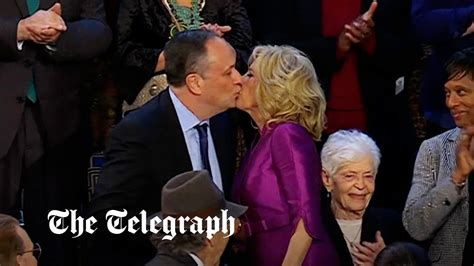 Jill Biden Kisses Kamala Harriss Husband On The Mouth