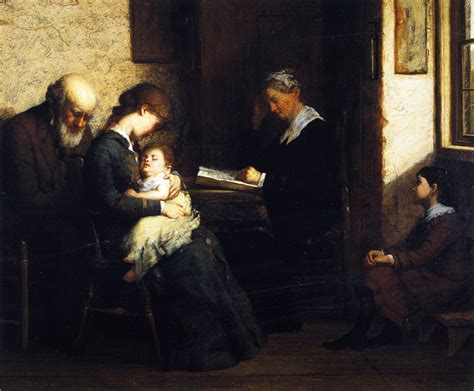 Reading The Bible Painting George Henry Story Oil Paintings