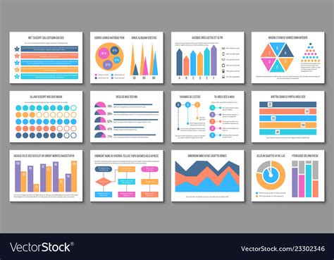 Infographic Layout Business Presentation Chart Vector Image