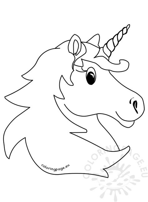 Copy and paste all emojis at getemoji.com. Vector illustration Magic unicorn head - Coloring Page