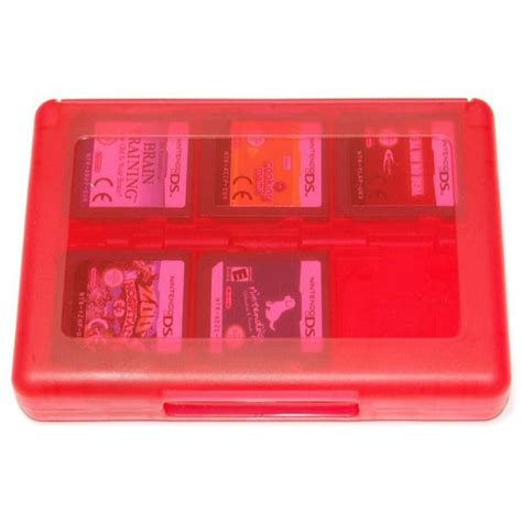 Game Holder Case For 3ds 2ds Ds Cartridges 24 In 1 Red Zedlabz