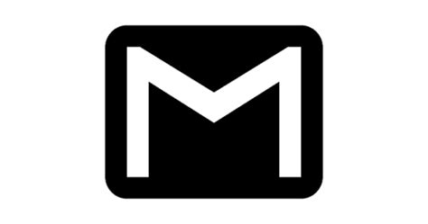 Black Gmail Png Clipart Png Mart