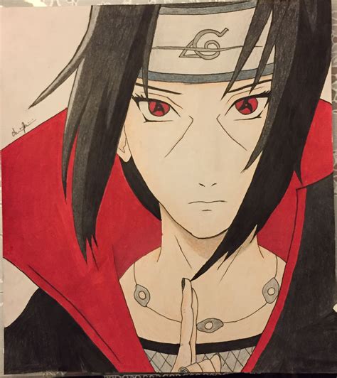 My Drawing Of Itachi Im Really Happy With How It Turned Out