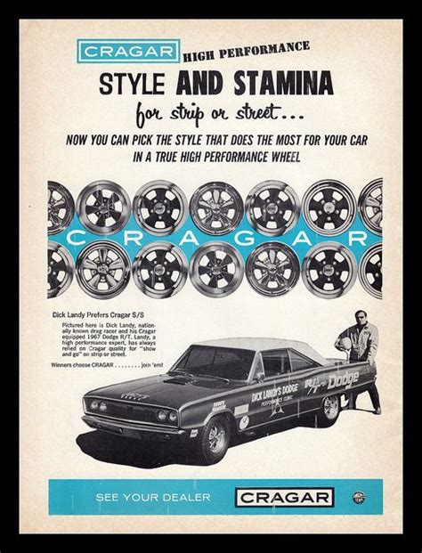Cragar Wheels 1967 Old Ads Vintage Advertisements Vintage Cars