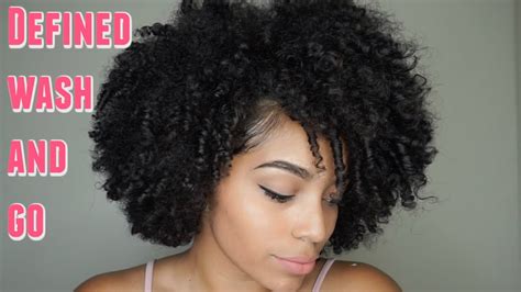 Defined Wash And Go 2 Curls 1 Mission Natural Hair Youtube
