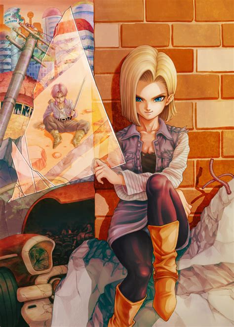 Android 18 And Trunks Dragon Ball And 1 More Drawn By Yosui Danbooru