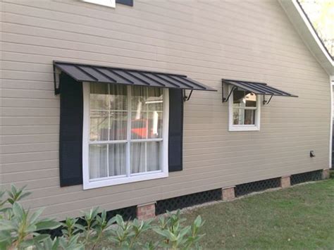 Dec 18, 2020 · if you lean toward subtlety or don't want the awnings to be a focal point, consider choosing colors that blend in with the colors of your house's exterior, trim, or accents. Awning Depot | Metal awning, House awnings, Metal awnings ...