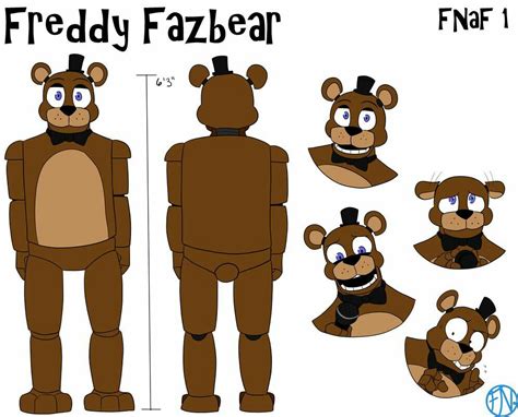 Five Nights At Freddy S Colour Reference Sheet By Dragonessanimations
